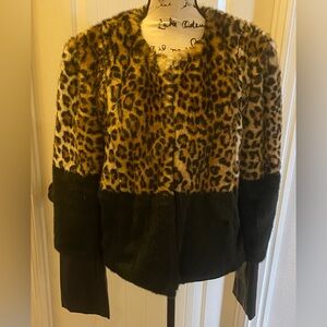 NWOT NY&Co Faux Fur Bomber Jacket-XL